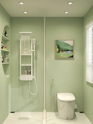 复古简约浴室卫生间，墙贴自粘防水防潮卫生间，壁纸瓷砖改色厕所贴纸