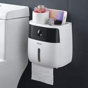 卫生间厕所纸巾架免打孔创意手纸卷纸筒防水厕纸盒吸盘式卫生纸盒