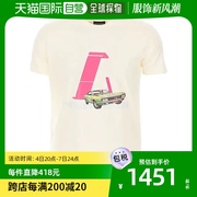 香港直邮emporioarmani男士，米白色棉质，短袖t恤3l1t8p-1jw5z-f1