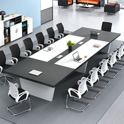 简约现代会议桌长桌办公桌椅，组合办公家具，培训大小型长条桌洽谈桌