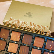 比利时进口Frederic Blondeel纯手工巧克力金装礼盒纯可可脂