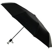 宏达超大三折叠全自动黑胶男女双人商务大雨伞防风加固加粗型纯色