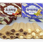 韩国进口克丽安 CROWN 奶油 巧克力榛子威化饼干零食榛子瓦