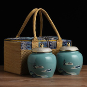 茶叶包装盒空礼盒高档茶叶罐，陶瓷金骏眉茶包装盒，正山小种通用礼盒
