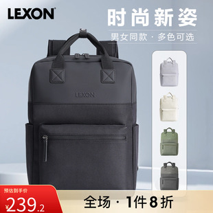 LEXON双肩包男女背包简约商务旅行大容量电脑包通勤防水百搭书包