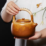 宜兴柴烧紫砂烧茶壶提梁煮茶烧水壶电陶炉煮水器电热茶炉陶瓷茶具