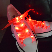 跑鞋LED闪光鞋带荧光鞋带鞋带扁闪荧光发光夜光闪烁五彩表演跳舞