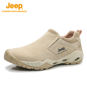 jeep吉普一脚蹬男鞋户外透气轻便防滑徒步鞋，秋冬加绒保暖旅游鞋