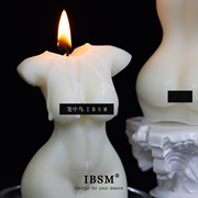 低温蜡烛人体模型手工造型蜡烛香薰天然安全易清理(易清理)大豆蜡笼中鸟
