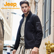 jeep吉普男士抓绒外套，秋冬款加厚保暖抓绒衣，男运动摇粒绒绒衣