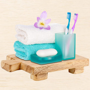 木质小矮凳创意家用厨房家居小木凳子摆件 浴室木制肥皂托盘底座