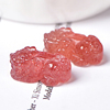 天然草莓晶貔貅diy水晶饰品配件材料手工吊坠挂件原石