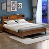 实木床现代简约1.8米双人床主卧1.5米小户型1米2储物婚床