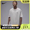 nike耐克短袖男夏jordan宽松透气纯棉灰色，针织t恤dz7314-134