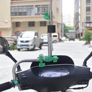 自行车撑伞架摩托车雨伞，固定夹电动支架折叠婴儿推车不锈钢遮阳架