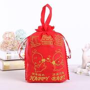 红鸡蛋装红蛋的小袋子，满月手提用品吉祥寿宴，酒席婚礼袋礼盒袋