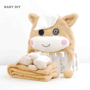 马宝宝diy手工孕妇自制作玩具新生婴儿用品围巾帽子布艺diy材料包
