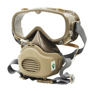 防尘口罩眼镜一体护目全面具工业粉尘打磨灰煤矿开槽电焊装修