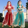 女童印度舞蹈服装六一幼儿园，新疆舞民族舞合唱表，演出服茉莉公主裙