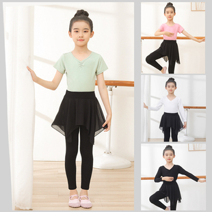 莫代尔儿童舞蹈练功服裙裤，套装女童拉丁舞，中国舞女孩形体演出服装