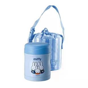 米菲焖烧罐大口径304不锈钢保温杯饭桶带饭盒子送防水布袋子