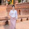 西双版纳傣装泰国傣锦缎裙，绣花套装日常娘惹服装