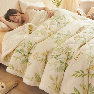 毛毯被子冬季加厚毯子沙发午睡盖毯牛奶绒空调毯珊瑚绒床单床上用