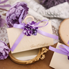 结婚婚礼订婚伴手礼，空盒大喜糖袋，糖果盒森系紫色2024喜糖盒子