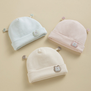 婴儿帽子秋冬款新生幼儿0一1岁小月龄男女，宝宝套头帽可爱冬季胎帽