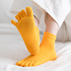 五指袜女士短筒可爱分，趾袜春秋季纯棉，运动脚趾袜防臭吸汗五趾袜