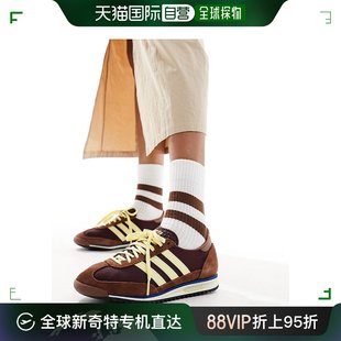 香港直邮潮奢 adidas 阿迪达斯 女士 Originals SL 72 OG 棕色黄