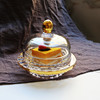欧式带盖加厚水晶碗圆型玻璃，碗商用水果甜品碗，燕窝碗蛋糕盅黄油缸