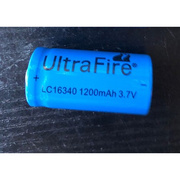 16340CR123A充电锂电池3.7V1200毫安数码相机激光手电笔电子产品