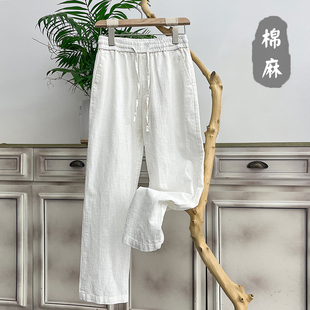天然苎麻棉混纺新中式国风唐装黑白纯色百搭