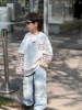 小杰家春季韩版男童百搭套头洋气时尚假两件儿童长袖T恤潮