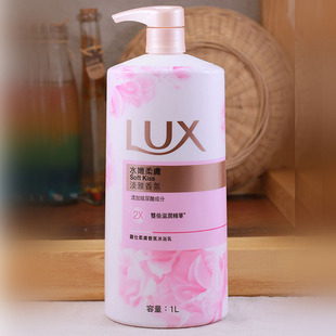 lux丽仕力士水嫩柔肤沐浴露乳，丝蛋白玫瑰香氛香体持久1000ml进口