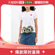 香港直邮潮奢 Comme Des Garcons Play 女士心形图案棉针织T恤
