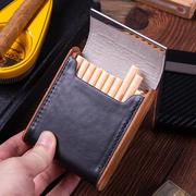 工厂男士烟盒20支装中支烟具防压木质烟盒翻盖款烟包定制
