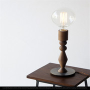 日式制造手工黑桃木质台灯创意，设计感实桌灯床头灯，北欧艺术装饰灯