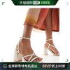 香港直邮潮奢newlook纽洛克女士粗跟多带凉鞋(白色)