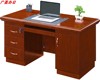 办公职员桌油漆面贴实木，中式实木办公家具1400*700*760红