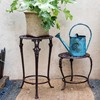 复古铸铁花架花盆架，欧式古典花纹置物架，花园杂货户外庭院装饰摆件