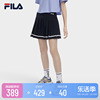 FILA 斐乐女士经典百搭百褶短裙2023夏季时尚休闲梭织裙