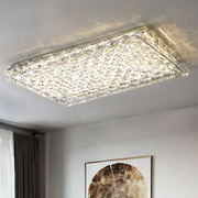客厅灯2021年长方形水晶灯led吸顶灯简约现代大气卧室灯具