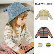Happyology英国女童毛衣针织开衫秋冬外套儿童费尔岛男童针织毛衣