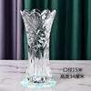 透明水晶玻璃花瓶水培，富贵竹鲜花插玫瑰花现代简约客厅装饰摆设