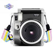 适用于拍立得包包MINI90水晶富士相机透明相机可爱背带保护套配件