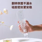 网红时间刻度玻璃杯风高颜值饮料果汁杯子便携大容量透明水杯