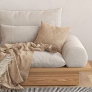 日式沙发实木框架客厅小户型，北欧简约储物三人，现代布艺原木侘寂风