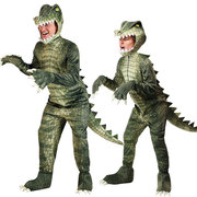 万圣节侏罗纪舞台表演演出成人动物美洲鳄鱼远古恐龙角色扮演服装